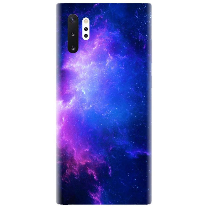 Husa din silicon compatibila cu Samsung Galaxy Note 10 Pro / Plus - model Purple Space Nebula