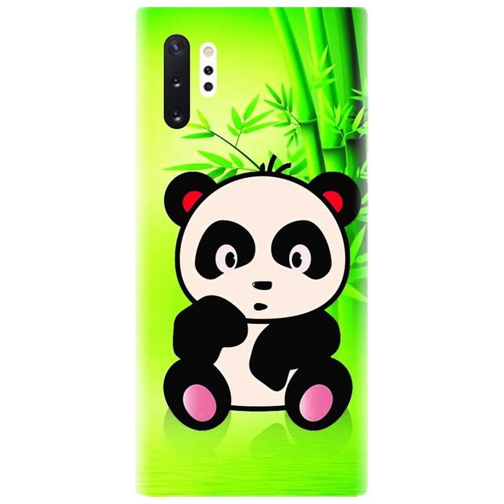 Husa din silicon compatibila cu Samsung Galaxy Note 10 Pro / Plus - model X Cute Panda