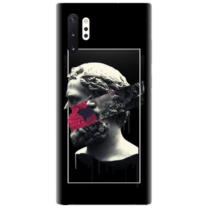 Husa din silicon compatibila cu Samsung Galaxy Note 10 Pro / Plus - model Smoking Sculpture