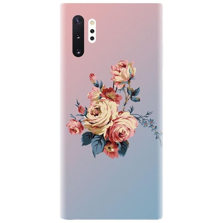 Husa din silicon compatibila cu Samsung Galaxy Note 10 Pro / Plus - model Roses