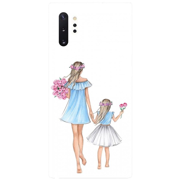 Husa din silicon compatibila cu Samsung Galaxy Note 10 Pro / Plus - model Mama si fiica