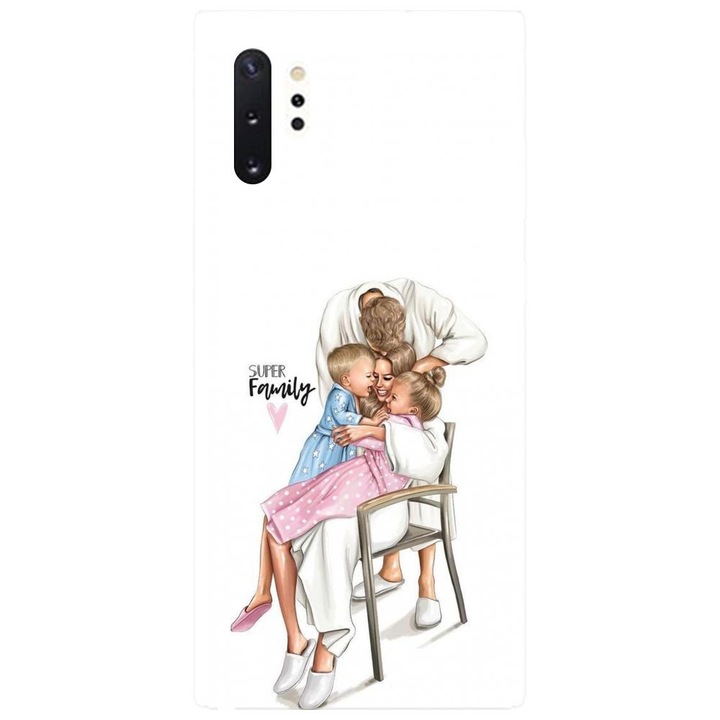 Husa din silicon compatibila cu Samsung Galaxy Note 10 Pro / Plus - model Super familia