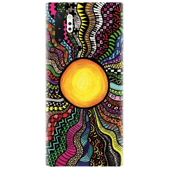 Husa din silicon compatibila cu Samsung Galaxy Note 10 Pro / Plus - model Soare