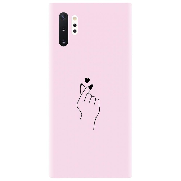 Husa din silicon compatibila cu Samsung Galaxy Note 10 Pro / Plus - model Simple Love