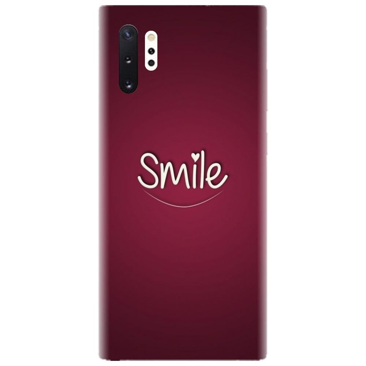Husa din silicon compatibila cu Samsung Galaxy Note 10 Pro / Plus - model Smile Love