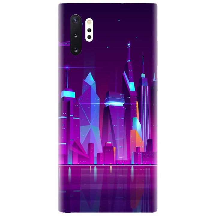 Husa din silicon compatibila cu Samsung Galaxy Note 10 Pro / Plus - model Town