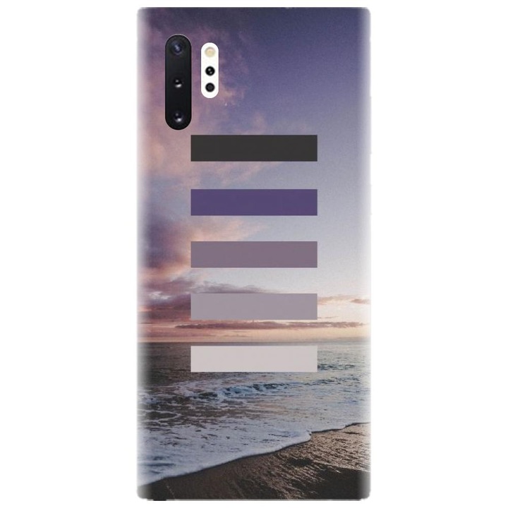 Husa din silicon compatibila cu Samsung Galaxy Note 10 Pro / Plus - model Plaja Tropicala