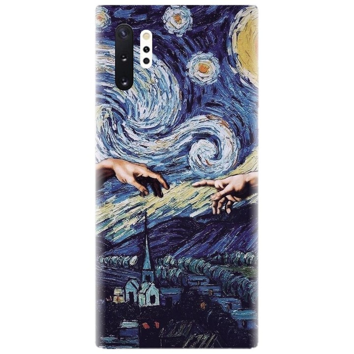 Husa din silicon compatibila cu Samsung Galaxy Note 10 Pro / Plus - model Arta