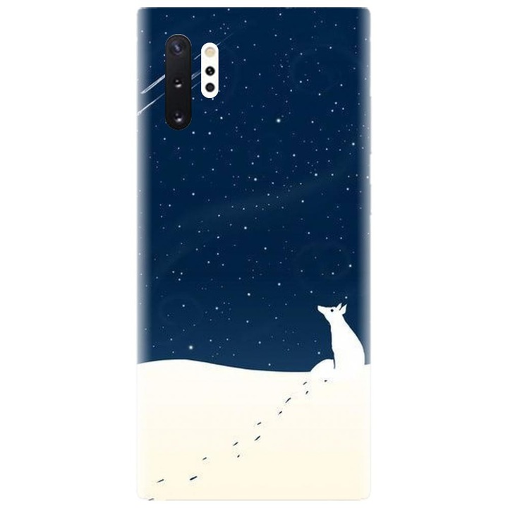 Husa din silicon compatibila cu Samsung Galaxy Note 10 Pro / Plus - model Winter Night
