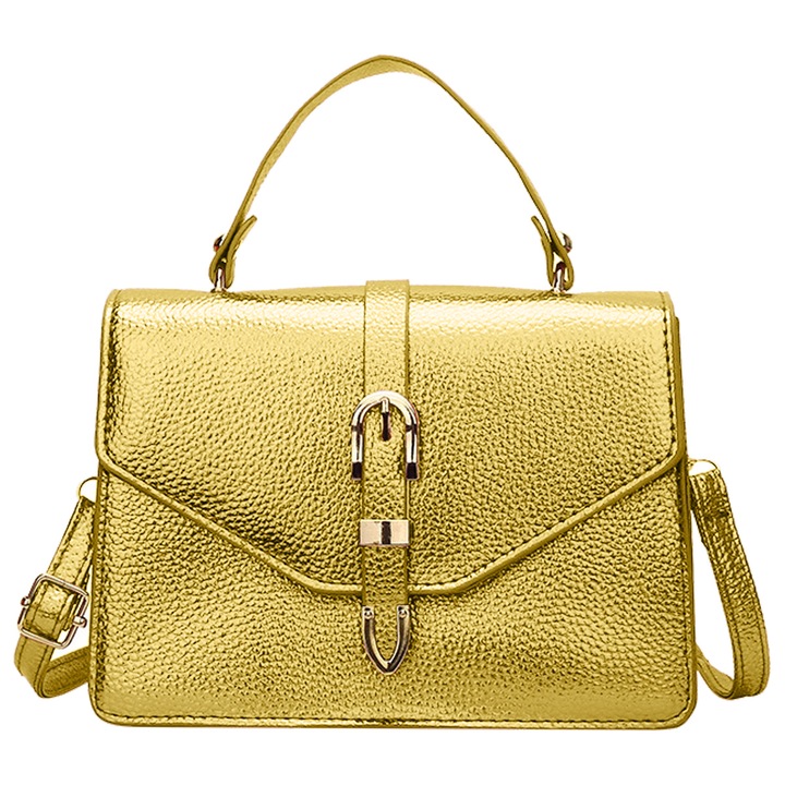 Jormftte crossbody táska, rózsaszín/arany/ezüst, mérete 21,5x16x6,5cm, 1 darab