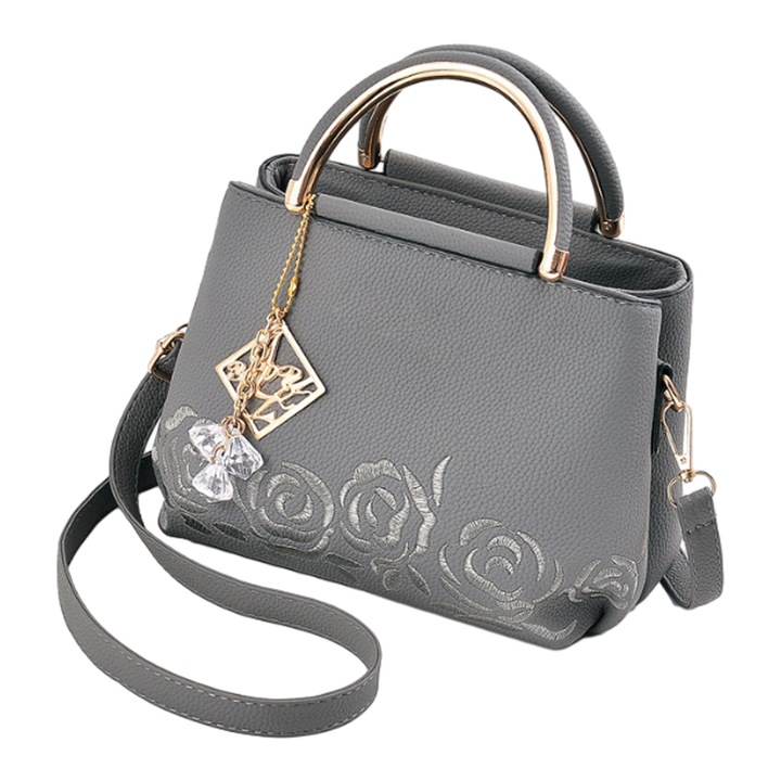 Jormftte női táska, ökológiai bőr, állítható pánttal, többszínű, 30x25x10cm