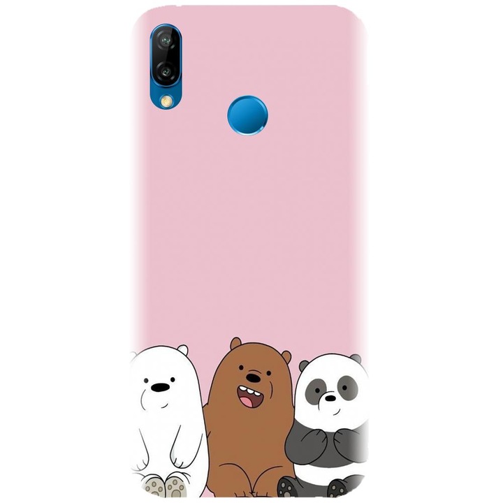 Силиконов кейс съвместим с Huawei P20 Lite / P20 Lite 2018 - модел 3 панди