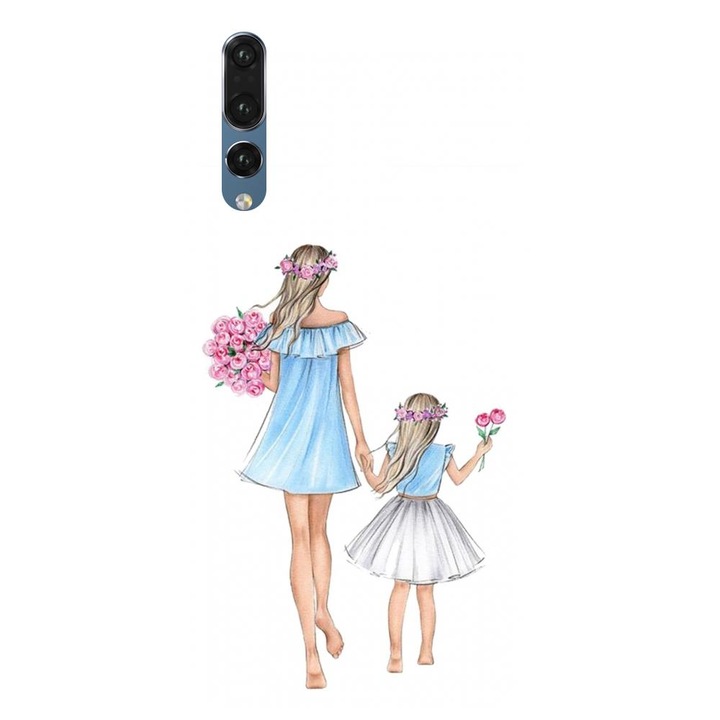 Huawei P20 Pro / P20 Plus-szal kompatibilis szilikon tok - Anya és lánya modell