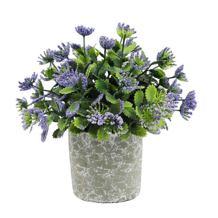 Set de 2 plante artificiale pentru decor interior, multicolor, 18x18x19cm