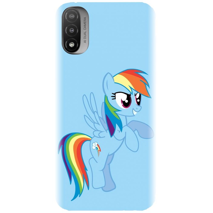 Szilikon tok kompatibilis a Motorola Moto E20 / E30 / E40 / E20S - Rainbow dash modellel