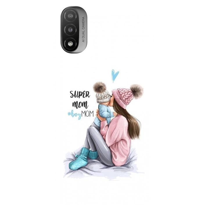 Szilikon borítás kompatibilis a Motorola Moto E20 / E30 / E40 / E20S - Super mom modellel