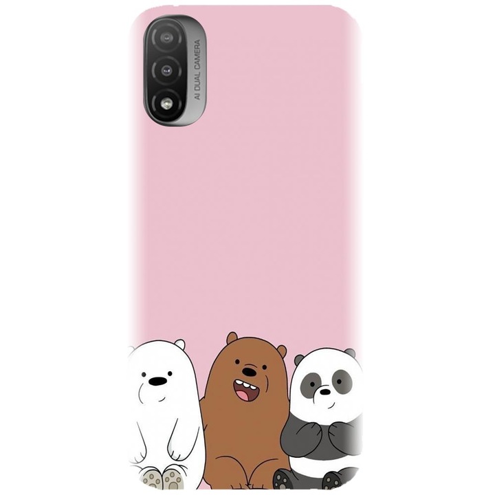 Szilikon tok kompatibilis a Motorola Moto E20 / E30 / E40 / E20S telefonokkal, The 3 pandas modell