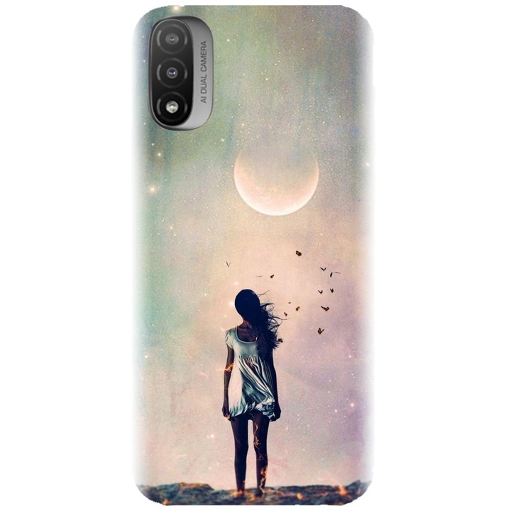 Szilikon tok kompatibilis a Motorola Moto E20 / E30 / E40 / E20S - Alone Woman modellel