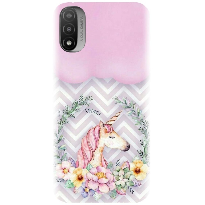 Szilikon tok kompatibilis Motorola Moto E20 / E30 / E40 / E20S - Esztétikus Unicorn modell