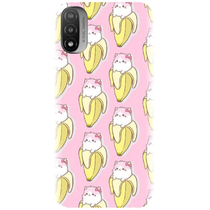 Силиконов кейс съвместим с Motorola Moto E20 / E30 / E40 / E20S - модел Banana Cats