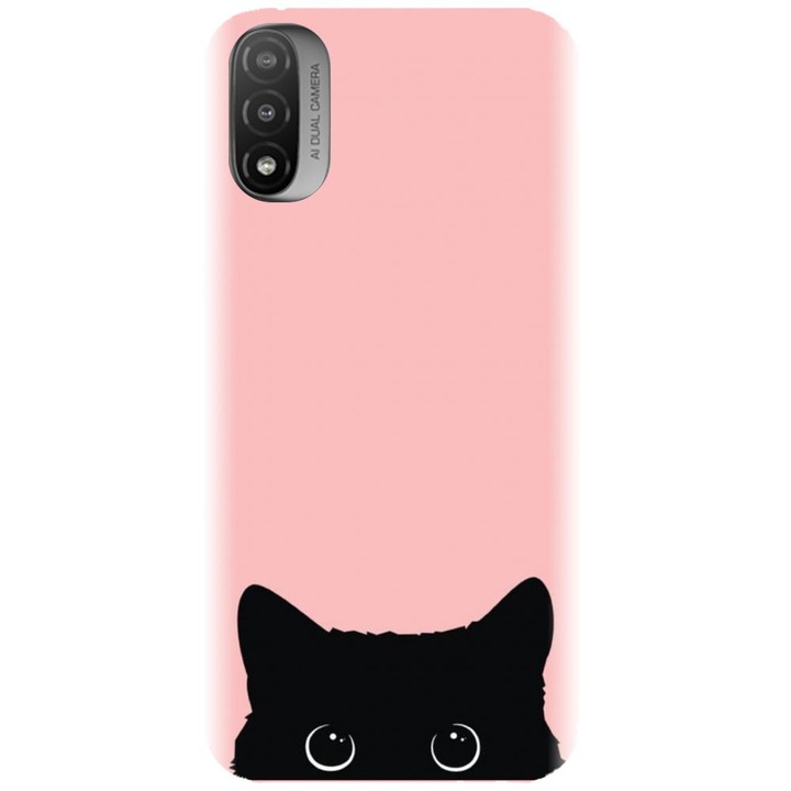 Силиконов кейс съвместим с Motorola Moto E20 / E30 / E40 / E20S - модел Black Cat