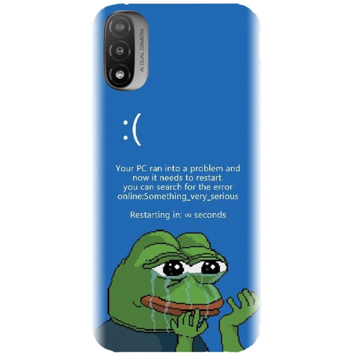 Szilikon tok kompatibilis a Motorola Moto E20 / E30 / E40 / E20S - Blue Screen modellel