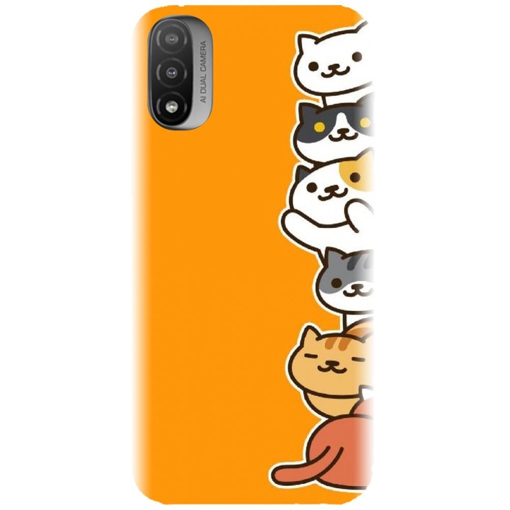Szilikon tok, kompatibilis a Motorola Moto E20 / E30 / E40 / E20S készülékkel - Cat Tower modell