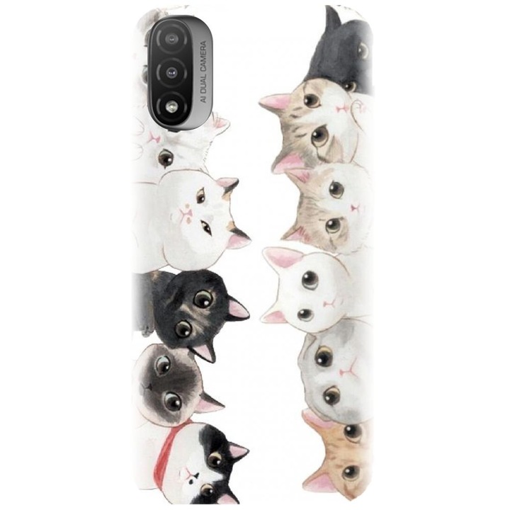 Szilikon tok kompatibilis a Motorola Moto E20 / E30 / E40 / E20S - Cat Party modellel