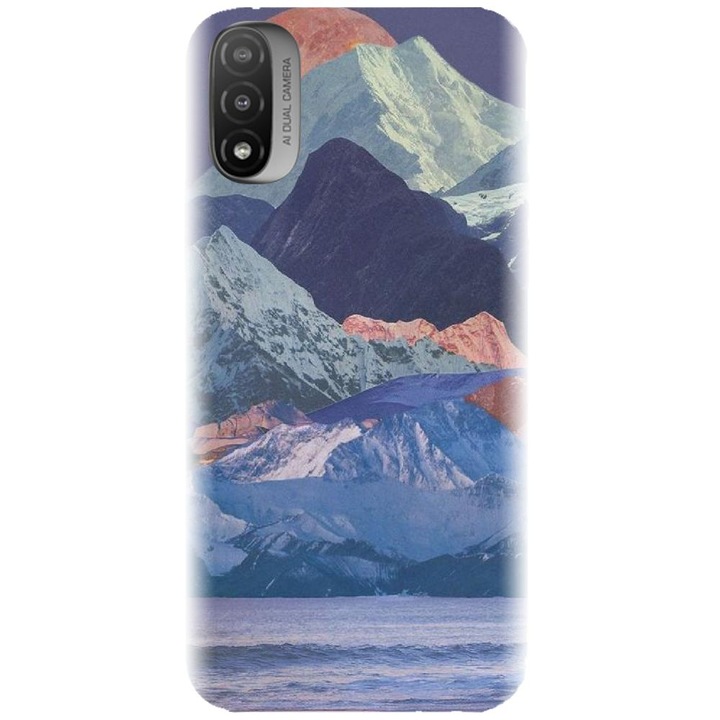 Силиконов кейс съвместим с Motorola Moto E20 / E30 / E40 / E20S - модел Collage Mountain