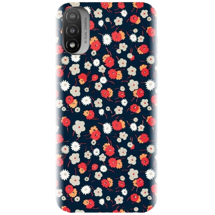 Szilikon tok kompatibilis a Motorola Moto E20 / E30 / E40 / E20S modellel - Színes virágos modell