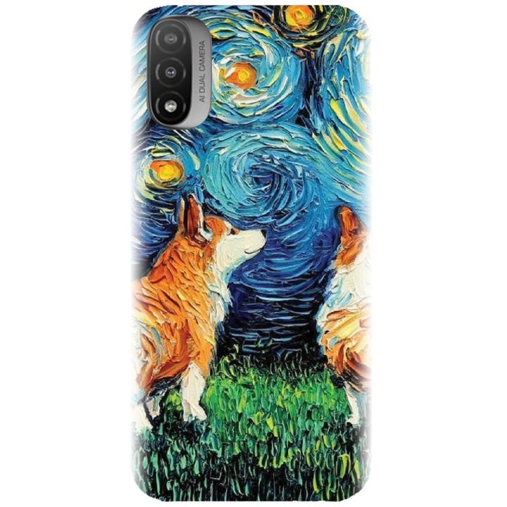 Szilikon tok kompatibilis a Motorola Moto E20 / E30 / E40 / E20S - Doggy Night modellel