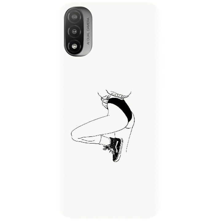 Szilikon tok kompatibilis a Motorola Moto E20 / E30 / E40 / E20S - Line Art Legs modellel