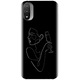 Husa din silicon compatibila cu Motorola Moto E20 / E30 / E40 / E20S - model Line Art Champagne