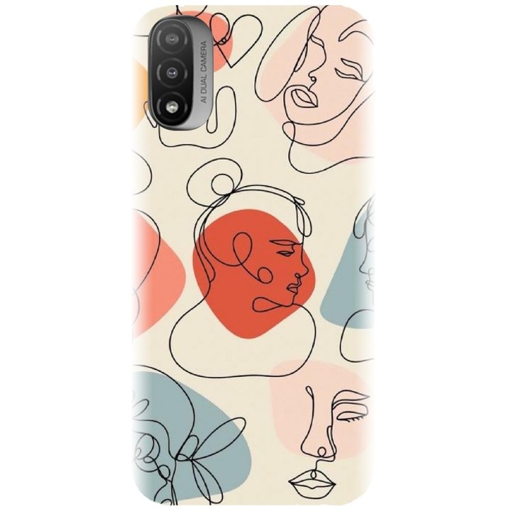 Szilikon tok kompatibilis a Motorola Moto E20 / E30 / E40 / E20S - Line Art Memories modellel