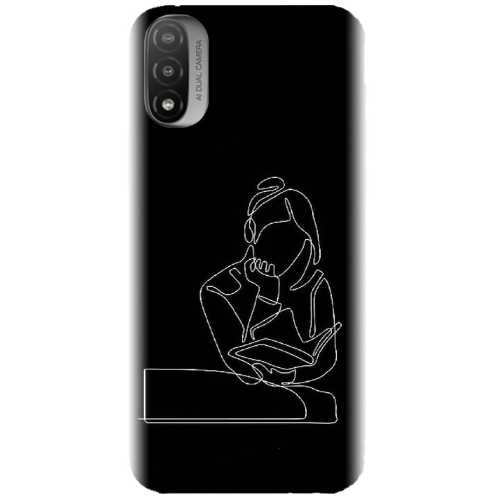 Szilikon tok kompatibilis a Motorola Moto E20 / E30 / E40 / E20S-vel - Line Art A Smart One modell
