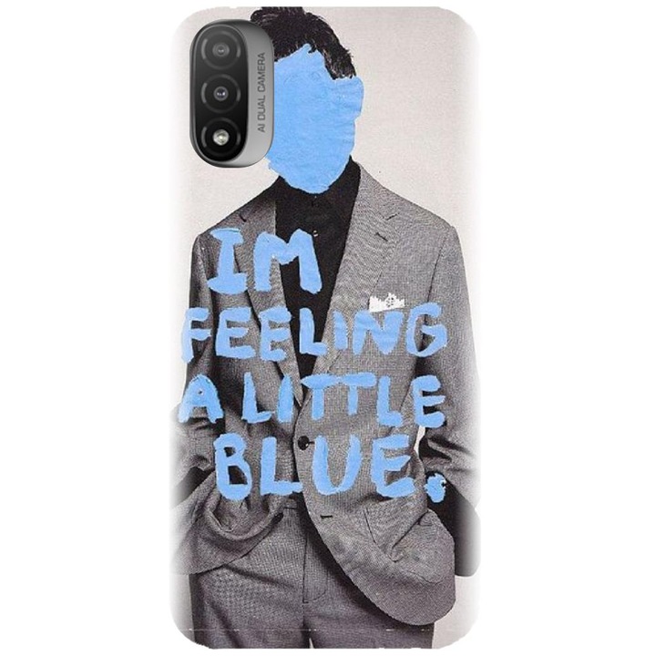 Szilikon borítás kompatibilis a Motorola Moto E20 / E30 / E40 / E20S - Collage Feelin Blue modellel