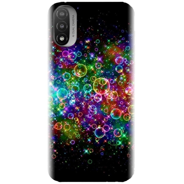 Szilikon tok kompatibilis a Motorola Moto E20 / E30 / E40 / E20S modellel - Rainbow Colored Soap Bu