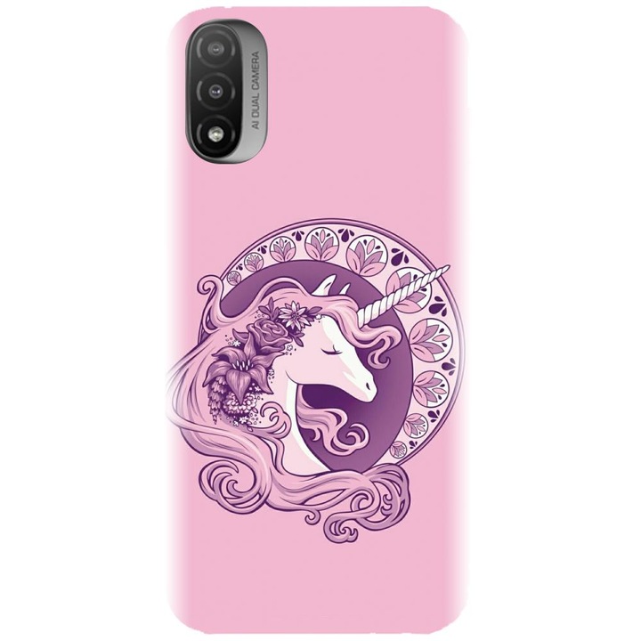 Szilikon tok kompatibilis a Motorola Moto E20 / E30 / E40 / E20S - Purple Unicorn modellel