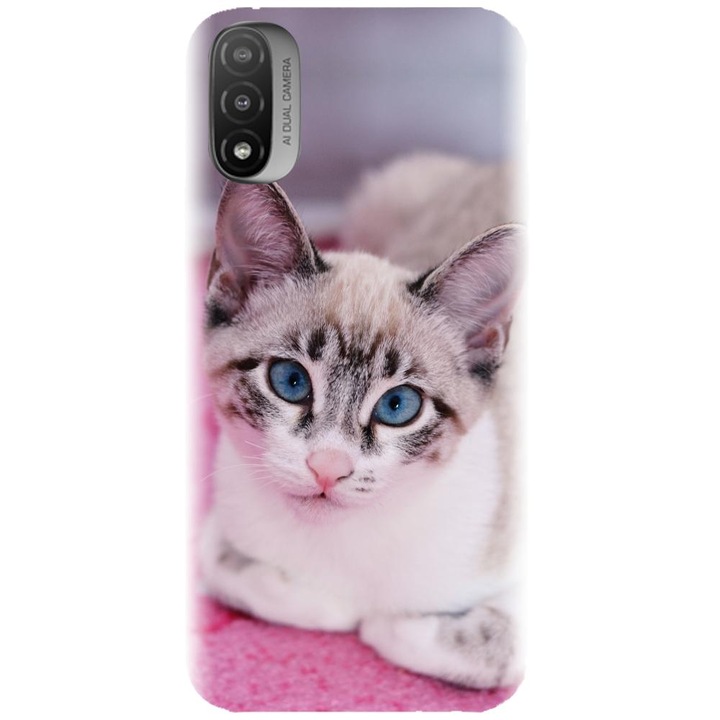 Szilikon tok kompatibilis a Motorola Moto E20 / E30 / E40 / E20S - Siamese Kitty modellel