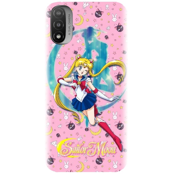 Szilikon burkolat kompatibilis a Motorola Moto E20 / E30 / E40 / E20S - Sailor Moon modellel