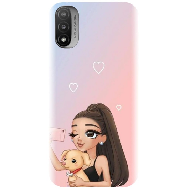Szilikon tok kompatibilis a Motorola Moto E20 / E30 / E40 / E20S modellel - Selfie With Sweet Dog