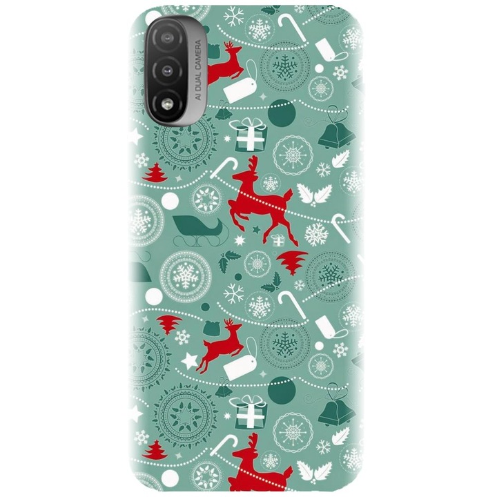 Szilikon tok kompatibilis a Motorola Moto E20 / E30 / E40 / E20S modellel - Winter Holidays Model 1