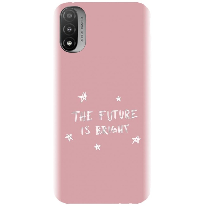Szilikon tok kompatibilis a Motorola Moto E20 / E30 / E40 / E20S - The Future Is Bright modellel