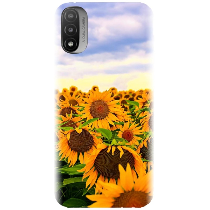 Силиконов кейс съвместим с Motorola Moto E20 / E30 / E40 / E20S - модел Слънчогледи