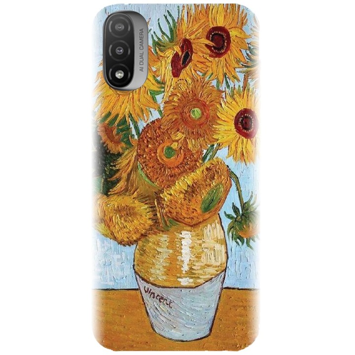 Szilikon tok kompatibilis a Motorola Moto E20 / E30 / E40 / E20S modellel - Sunflowers 2 modell