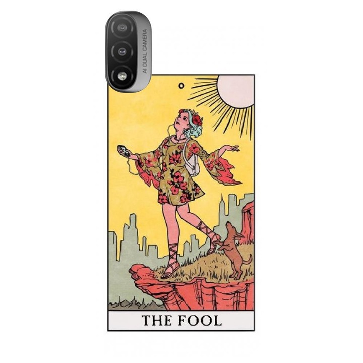 Szilikon tok kompatibilis a Motorola Moto E20 / E30 / E40 / E20S - Tarot The Fool Classic modellel
