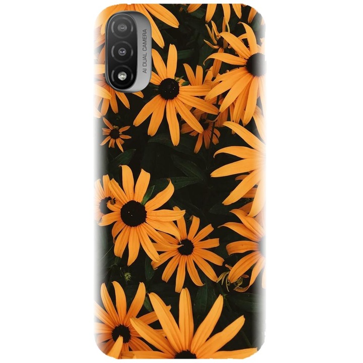 Szilikon tok kompatibilis a Motorola Moto E20 / E30 / E40 / E20S - Yellow Flowers modellel