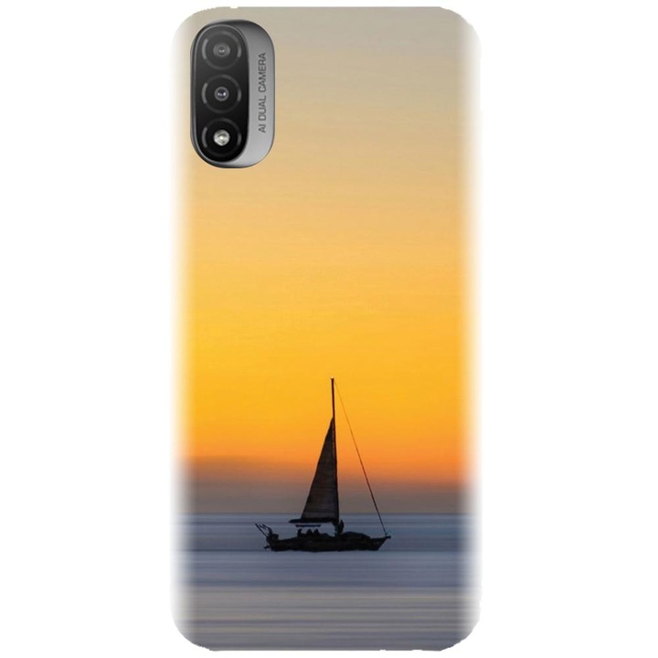 Szilikon burkolat kompatibilis a Motorola Moto E20 / E30 / E40 / E20S modellel - Wind Sail Boat Ocean Su modell