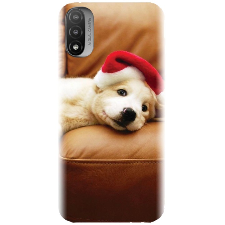 Szilikon burkolat kompatibilis a Motorola Moto E20 / E30 / E40 / E20S - Christmas Puppy modellel