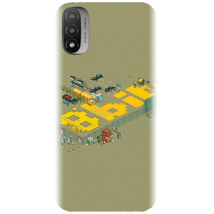 Szilikon burkolat kompatibilis a Motorola Moto E20 / E30 / E40 / E20S - 8 bites modellel